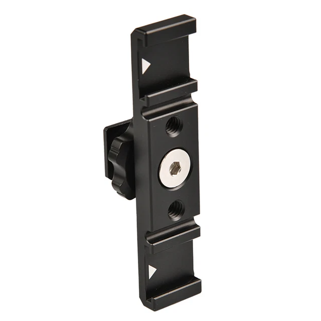 DUAL BRACKET USEFUL Extended Microphone Extension Bar Hot Shoe Bracket