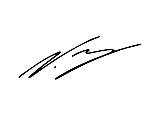 Formula 1 Valtteri Bottas Signature Decal Sticker Permanent Vinyl W 10cm x 3.72