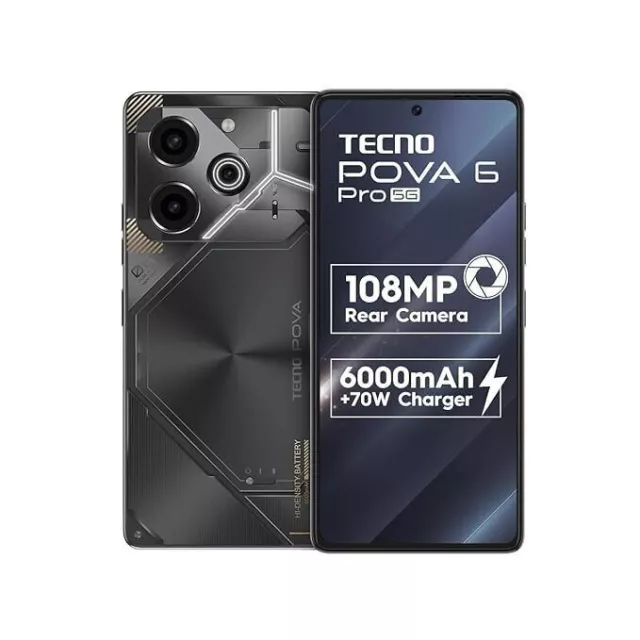 TECNO POVA 6 PRO 5G(8GB+256GB)Grey 6.78" A76 octa-core Processor Global Version