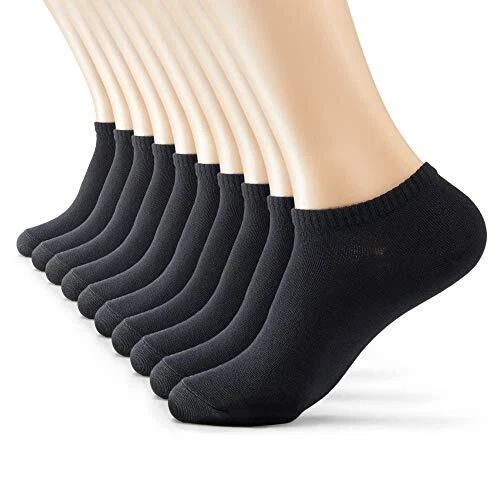 Women's and Men's 10-20 Pack Thin Cotton Low Cut Ankle Socks Medium