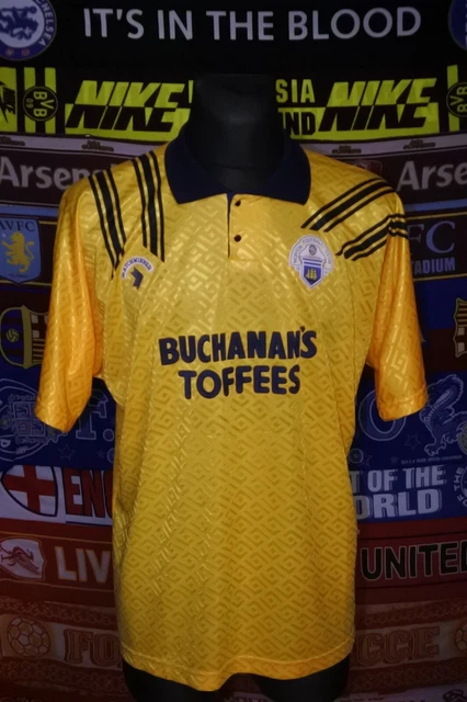 Maillot Foot Vintage Greenock Morton FC 1979/80 – Extérieur Rouge, Taille M