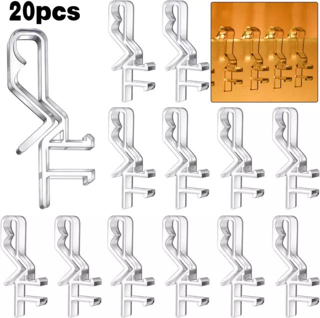 Clips de cenefa ocultos para persianas de ventana clips de cenefa de plástico transparente para Horizonta