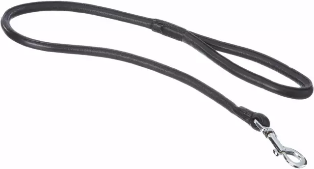 Nobby Leash Pasco Leder Leine Hundeleine Hund Führleine schwarz 100cm ø12 mm