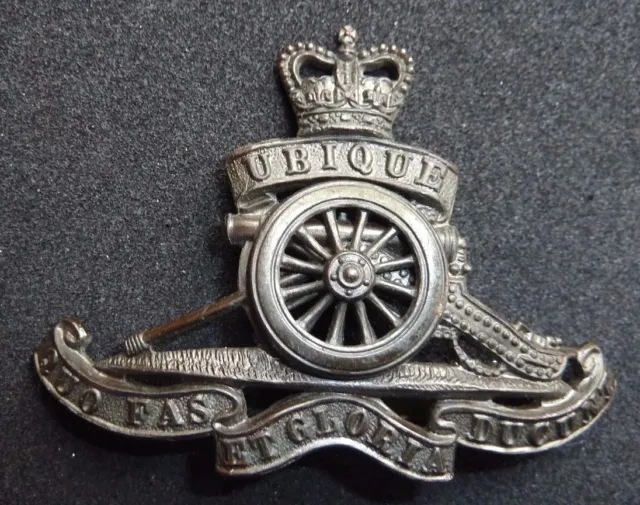 ROYAL REGIMENT OF Artillery Bronze British Army Cap Badge QC OSD £7.99 ...