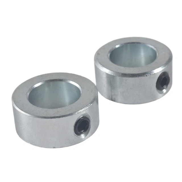 2PK 3/4" Bore Zinc Plated Shaft Collars Solid Steel Set Screws Style