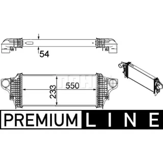 Ladeluftkühler MAHLE CI 238 000P für Mercedes-Benz R