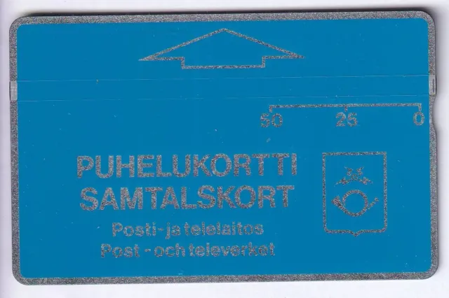 Europe Telecarte / Phonecard .. Finlande 50Mk L&G 010E First Samtalskort Notched