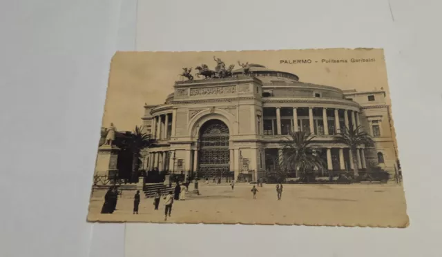 Palermo: Politeama Garibaldi - Cartolina 1919