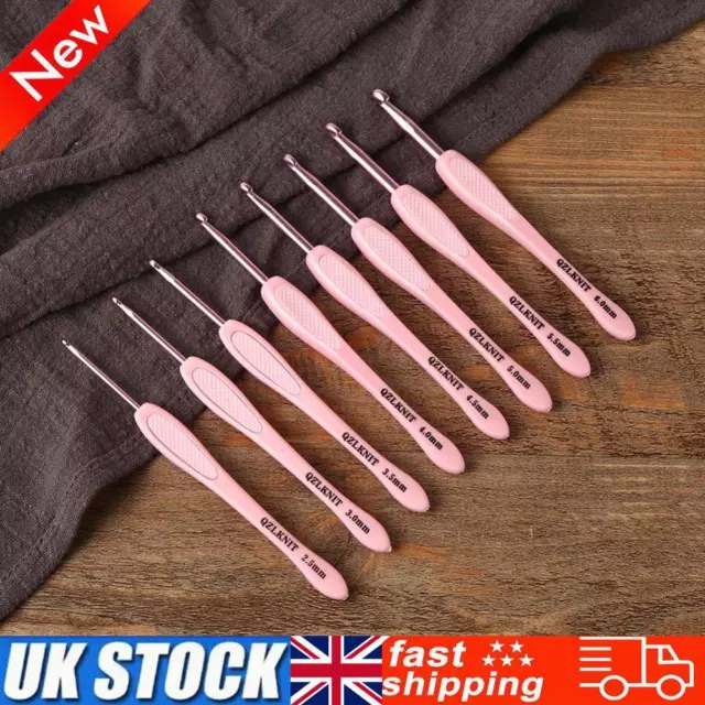 8pcs Sweater Crochet Hooks Yarn Knitting Needles Set Hand Sewing Tools (A)