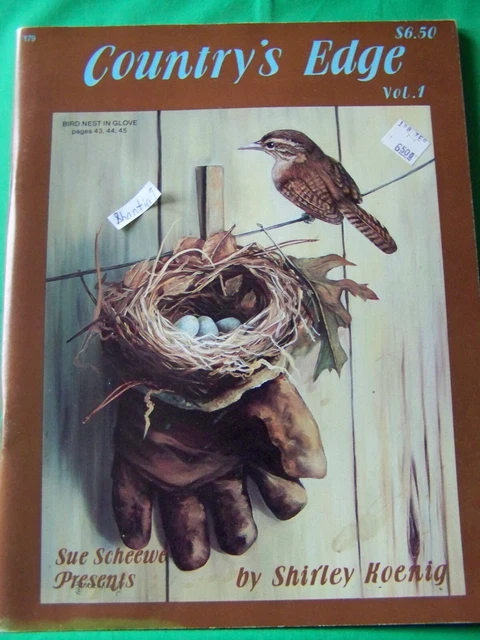 Libro De Pintura Tole Country's Edge V1 Shirley Koenig 1987 Esqueewe Paisajes