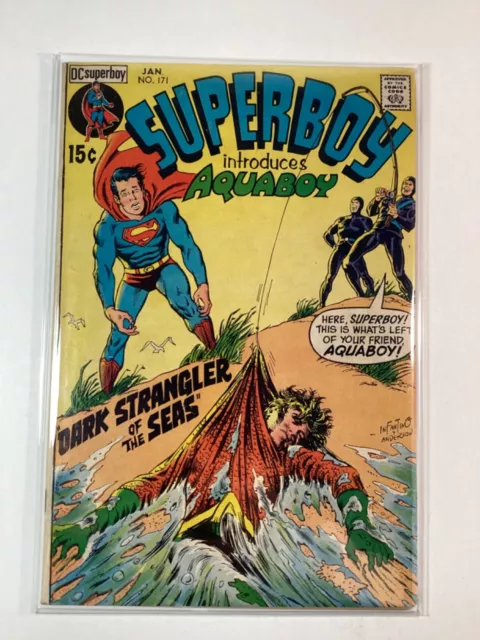 SUPERBOY (194-1979 1st Series) #171 GD+ 2.5🥇FIRST APPEARANCE OF AQUABOY🥇DC!!!