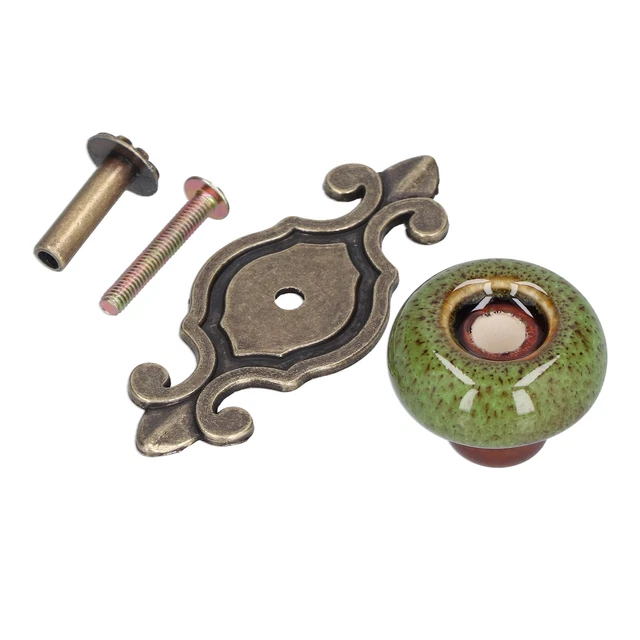 (1901 Vert Ancien Vert Léopard)Bouton Inarmoire Rond Bouton De Meuble Robust OB