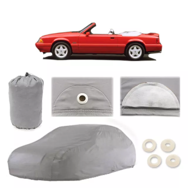 Ford Mustang 4 Layer Car Cover Fitted Outdoor Water Proof Rain Sun Dust 3rd gen