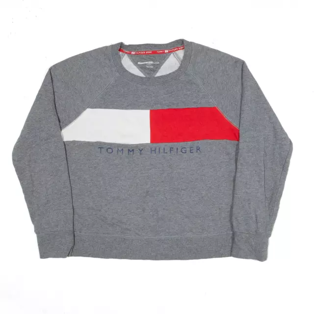 TOMMY HILFIGER SPORT Felpa Grigia Ragazze M