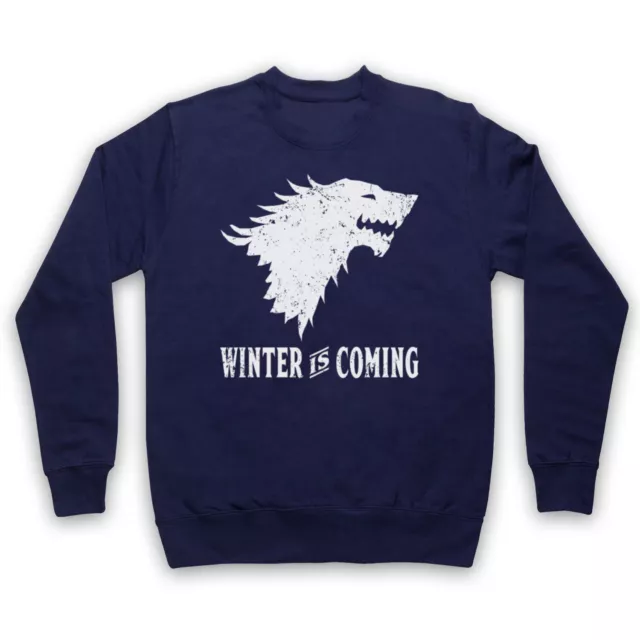 Felpa Unisex Game Of Thrones Stark Wolf Head Sigil Winter Is Coming Adulti Game Of Thrones