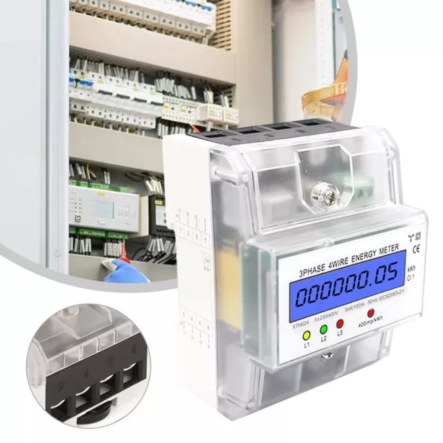 Reliable Threephase electricity meter for shopping malls and industrial power