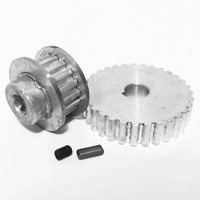 Puleggia Sincrona Doppia Flangia Aexit - Tipo XL27, 27 Denti, Foro 6mm Per CNC