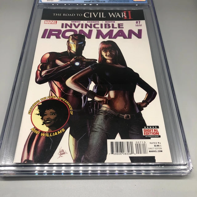 Invincible Iron Man #7 CGC 9.8 3rd Print 1st Appearance Ri Ri Williams Marvel 2