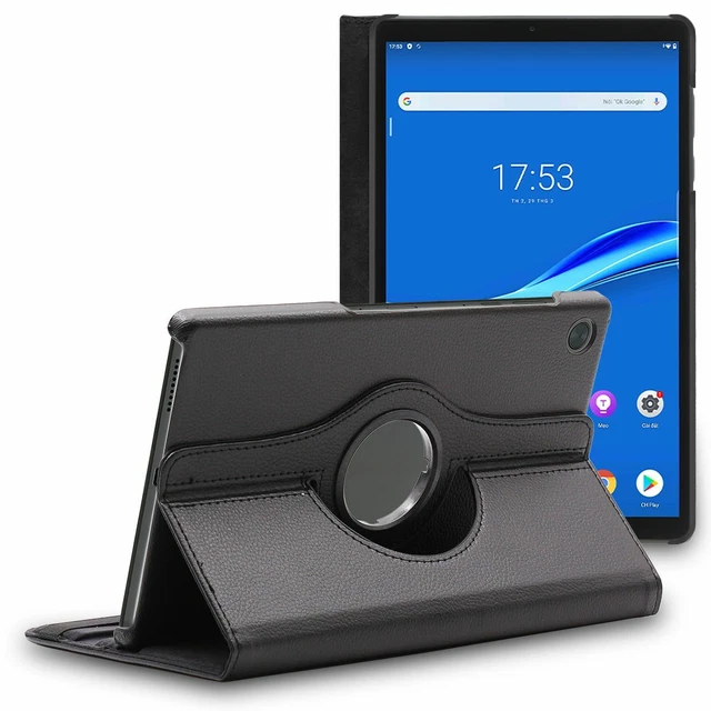 Coque Rotative 360° Pour Lenovo Tab M11 (2024) - Bleu PU Cuir + Verre Trempé - Neuf