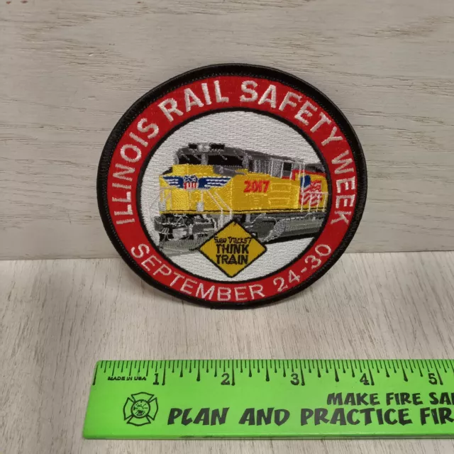 Railroad Patch Illinois Rail Safety Week 2017 4th Annual CN Canadian National 2