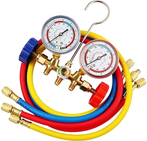 R134A Manifold Gauge, AC Diagnostic Manifold Gauge Set for R410a R134a R22