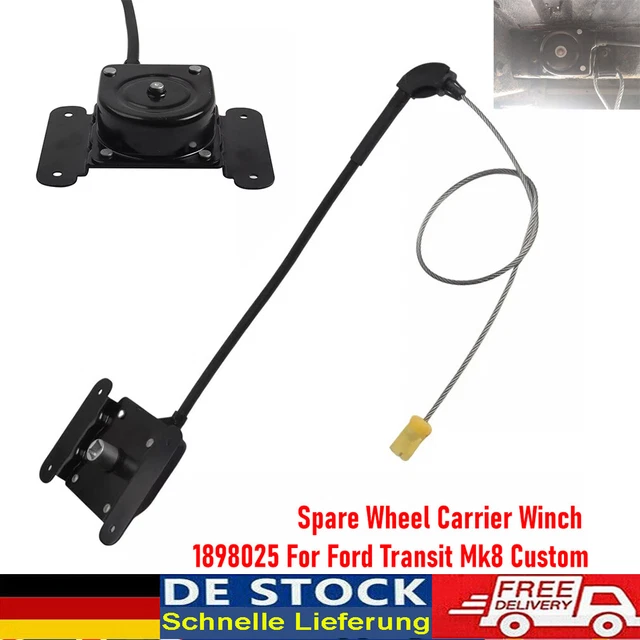 Kit Montage OEM 2014 Plaque Montage Roue Secours Treuil Ford Transit 2014 Et Custom 2012 - Kit