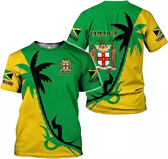 Personalized Jamaica Shirt Custom Jamaica Flag Lion Hoodie for Men and Women, Ja