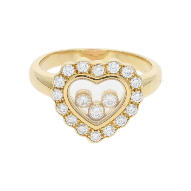 Chopard Ring Happy Diamonds Gold 750/000 18 Karat mit Brillanten, getragen 96407