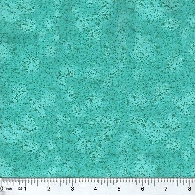 Caribbean Blue & Teal Splatter Texture 100% Cotton Fabric sold by the 1/4 yard