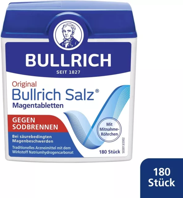 180 Tabletten Original Bullrich Salz Sodbrennen säurebedingten Magenbeschwerden