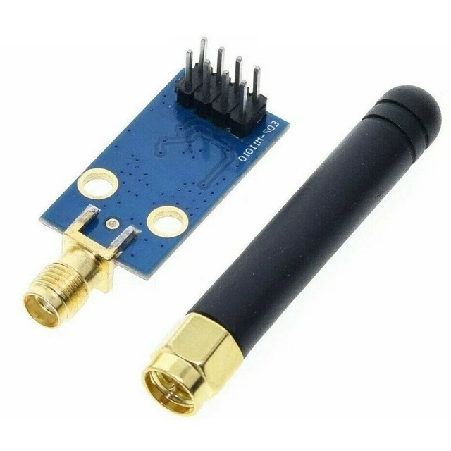 Ricetrasmettore RF Wireless CC1101 Modulo Wireless Antenna SMA 433MHZ Modulo Di Trasmissione A Lunga Distanza 1,8-3,6V Con Antenna - Foto 2