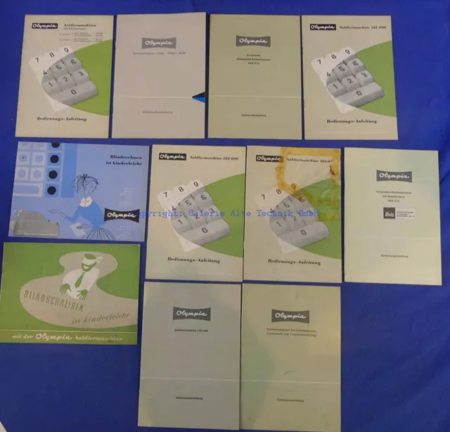 16 Olympia Werbung/GA  - Rechenmaschine calculator - Saml. Weber - 1062