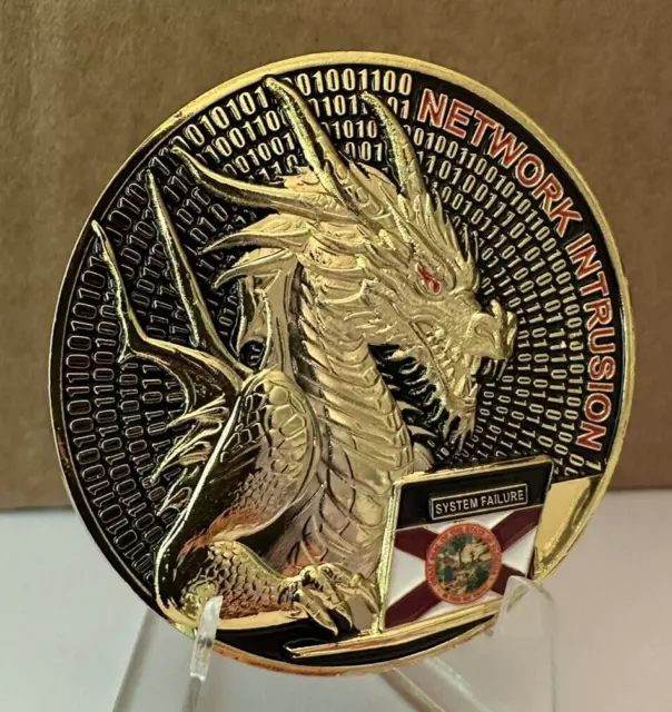 New and Sought After Florida FDLE Cyber Bureau Network Intrusion Challenge Coin
