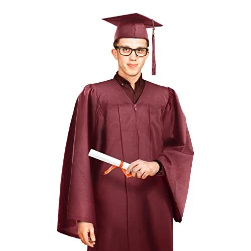 GRADUATION CAP AND Gown with 2025 Tassel College or High School Unisex ...