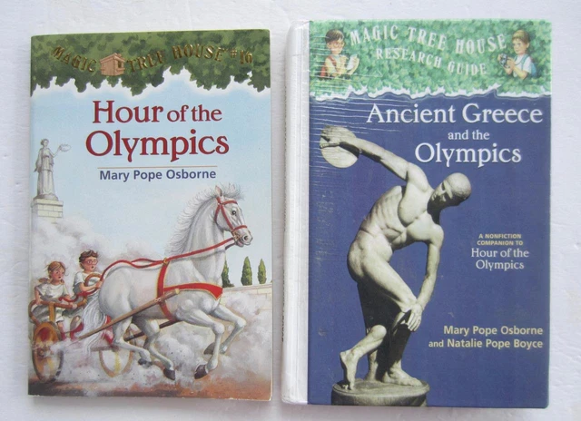 MAGIC TREE HOUSE Lot Hour Of The Olympics & Research Guide ~ Mary Pope Osborne