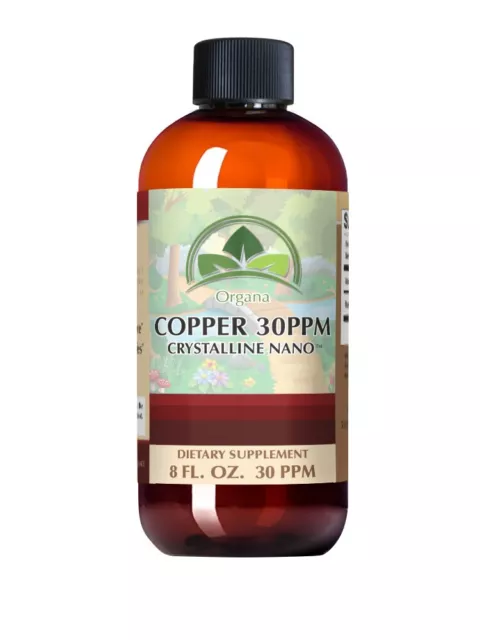 The BEST Nano Colloidal Copper Supplement! 8 oz 30 ppm of Nano Copper!