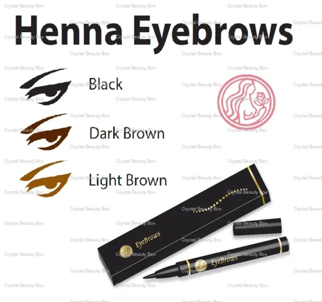 Henna Eyebrows Natural Temporary Tattoo Pen with pure henna - 3 shades available