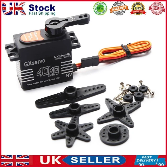 25T Arm High Torque 40kg Metal Gear Digital Servo Kits for 1/8 1/10 Scale RC Car