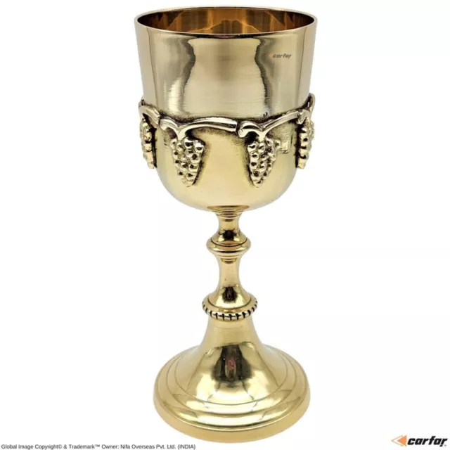 Vintage Medieval Decor Gothic Premium Goblet Solid Brass Royal Wine Cup Handmade