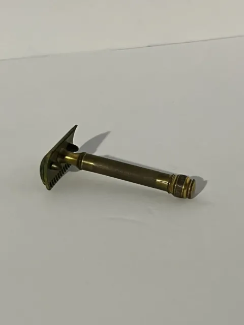 Vintage Gold 1930’s Gillette Open Comb Razor
