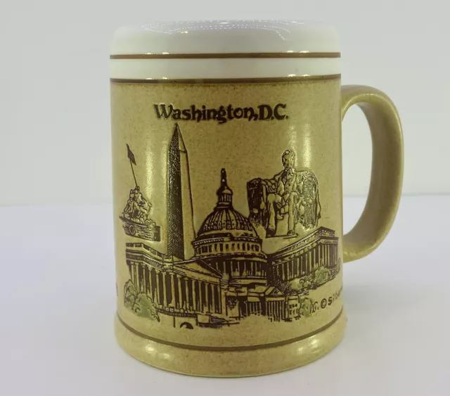 Silberne Mug Washington D.C. Historical Landmarks Lincoln Capital White House