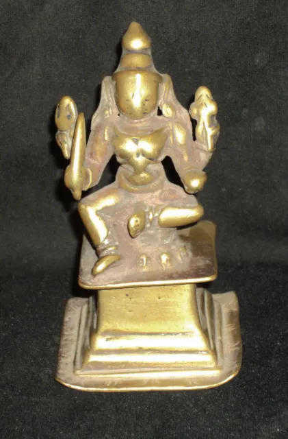 Antico Tradizionale Indiano Bronzo Divinità Durga Mahishasur Mardini Danamma