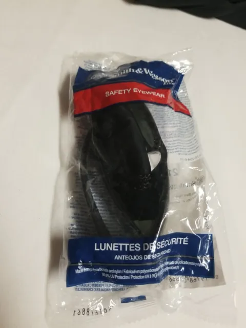 SMITH & WESSON Elite Safety Eyewear Glasses 21303 Smoke Lens/Black Frame NEW 2