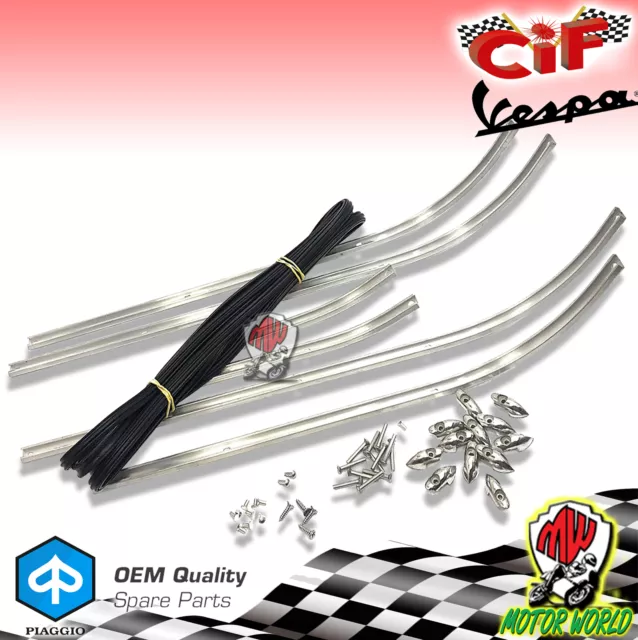 Kit Serie Strisce Pedana Per Piaggio Vespa 50 Special R L N 90 125 Et3 Primavera