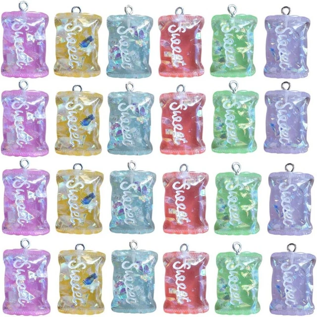 Kit DIY Bijoux - 100 Charms Résine Bubble Tea, Ours, Champignons + 151 Accessoires Pour Bracelets, Colliers