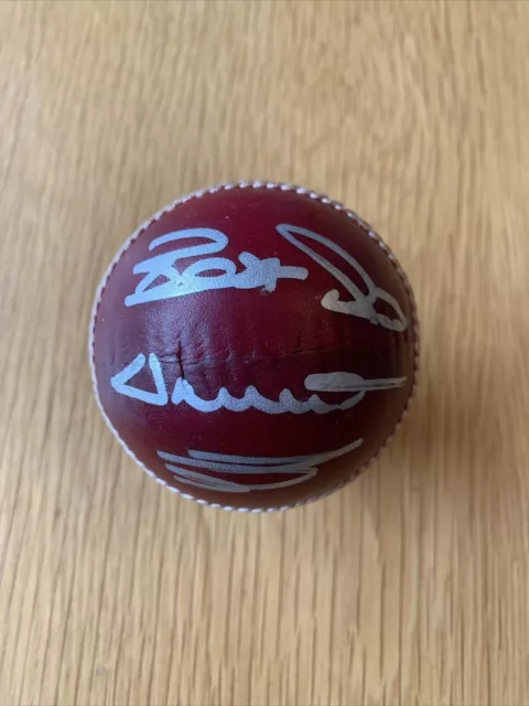 Darren Gough Signed Cricket Ball Yorkshire & England Legend AFTAL COA