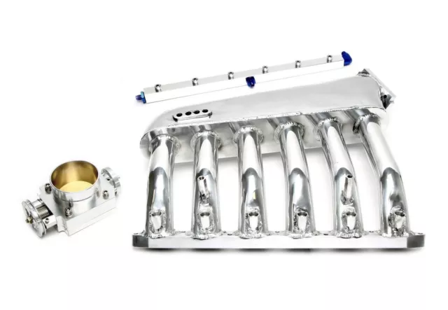 TA Technix Ansaugbrücke Set inkl. Einspritzleiste silber für BMW E36 E46 M50 M52