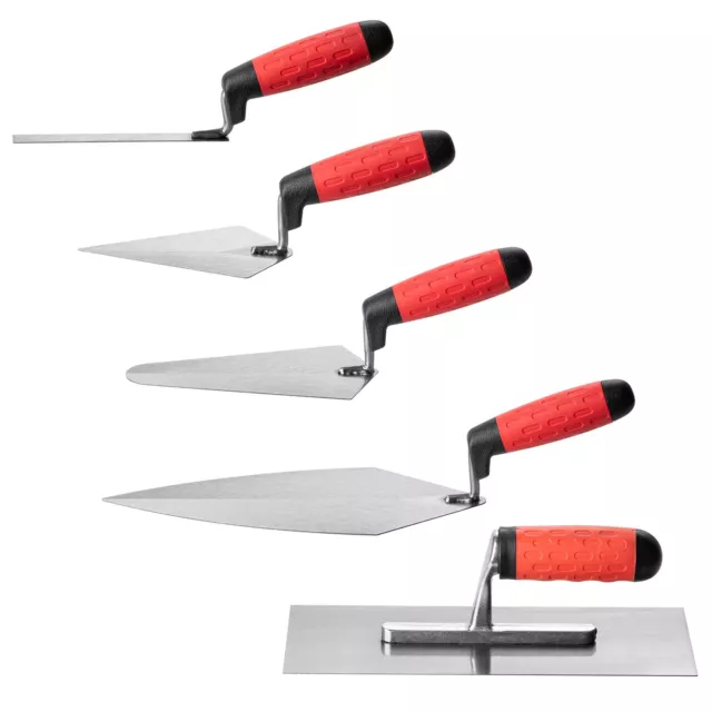 5pc Builder Professional Trowel Set Tradesman Bricklayer Brick Plastering Tools 3