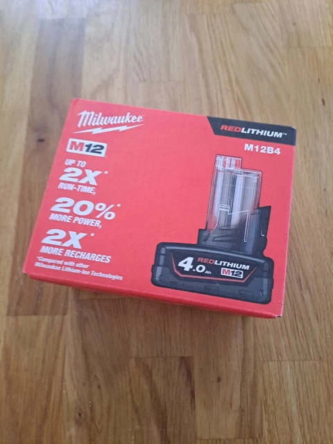 Milwaukee M12 B4 12V Li-ion Accu 4,0 Ah | Dunnink Zwolle