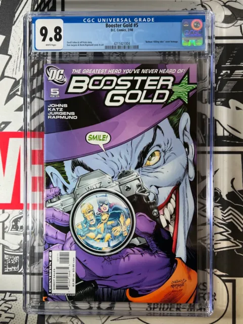 Booster Gold #5 CGC 9.8 Batman Killing Joke Cover Homage 2008 DCU James Gunn